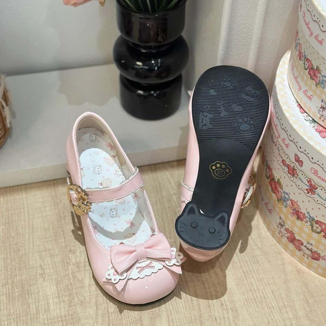 Meow Paw Party 3.0 | Kitty Toast Original Lolita Cat Claw Bow Cat-Head Heel Cute Sweet Pumps
