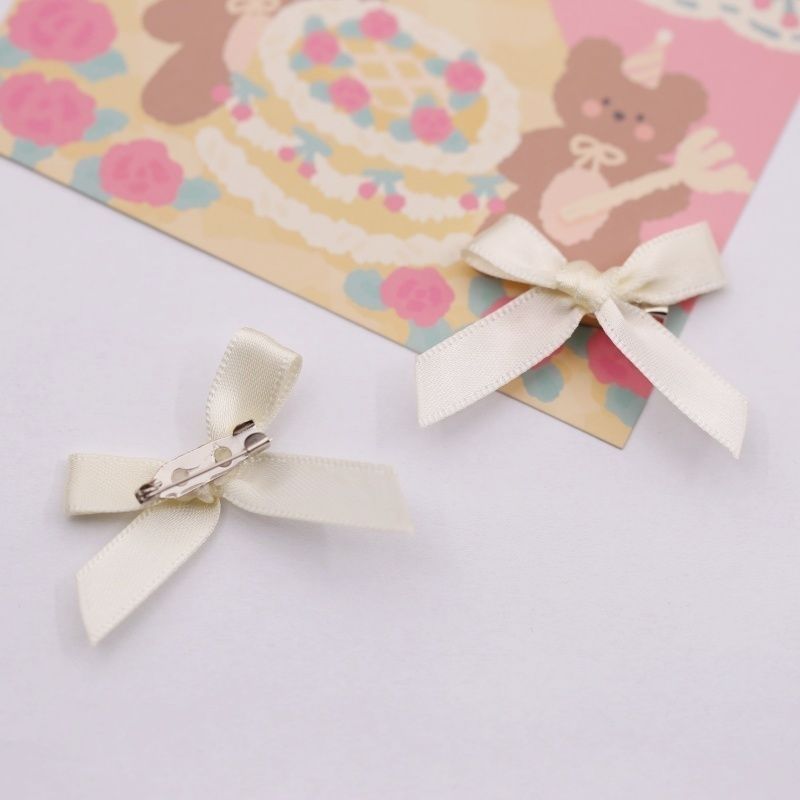 Handmade - Mini Ribbon Bow - Brooch Sets - detail view 4