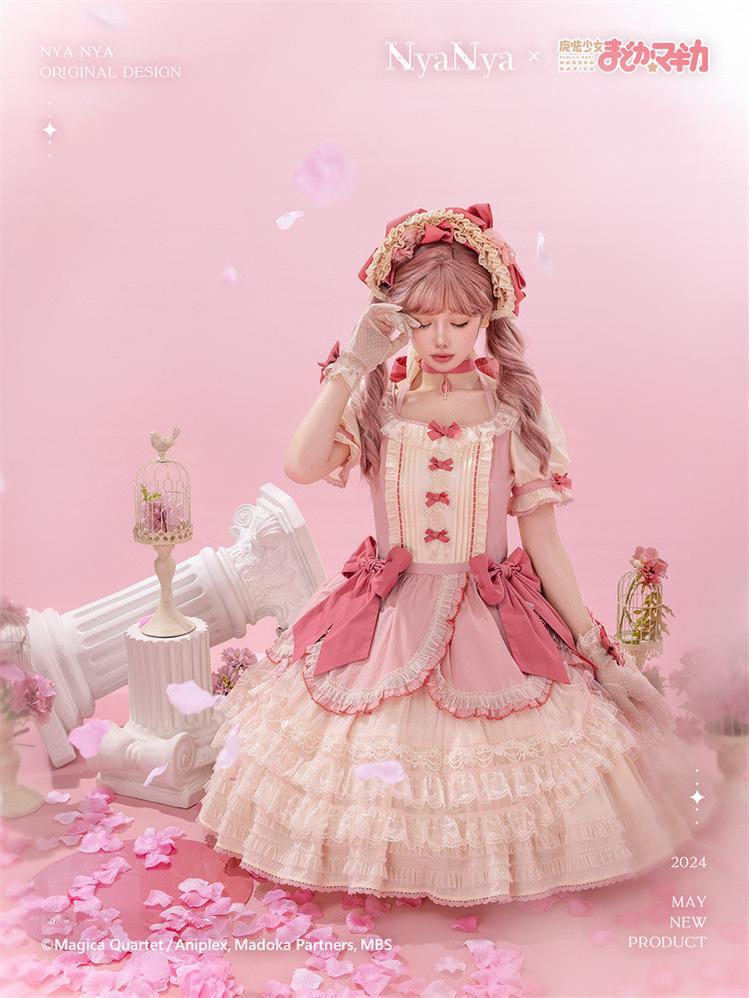 NyaNya - IP Collab Lolita Dress Madoka Kaname Homura Akemi Lolita OP dress