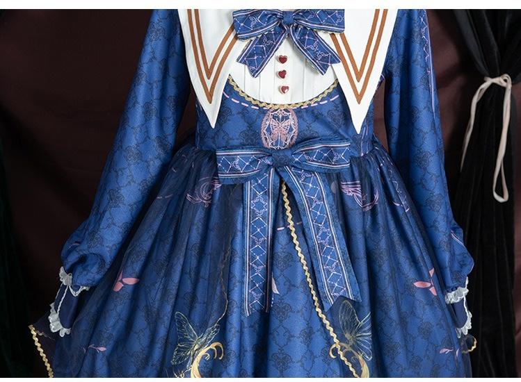 OCELOT - Classic Lolita OP Sailor Collar - Elegant Lolita Dress OP Dress
