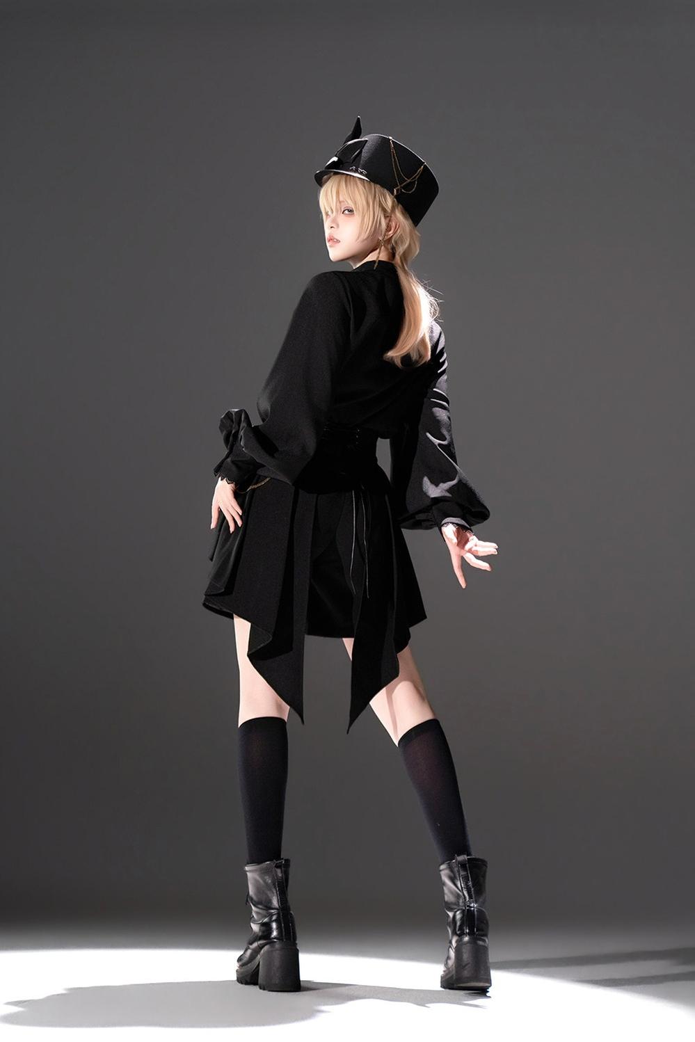 Princess Chronicles - Rose's Will - Ouji Lolita Shirt, High-Low Hem Shorts