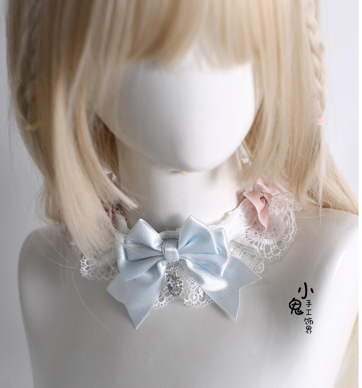 Xiaogui - Lolita Headdress - Bunny Ear KC, Embroidered Lace Headwear