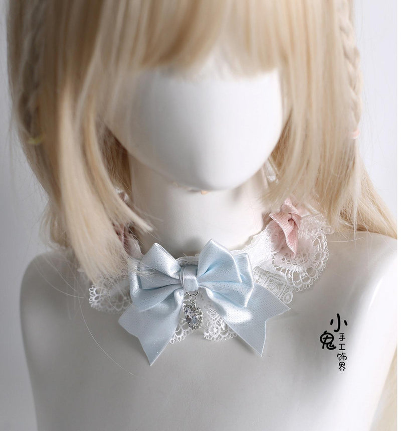Xiaogui - Lolita Headdress - Bunny Ear KC, Embroidered Lace Headwear