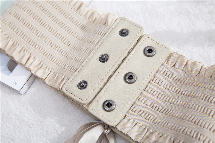 Lolita Lolita Outerwear Lace-Up Waist Punk Gothic Steam Retro Waist Belt Cool Lolita Dress Matching Women Cosplay