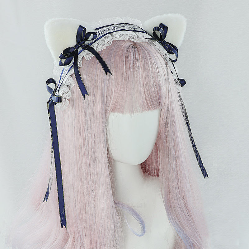Lolita Headwear Hair Accessories Cute Plush Comic Exhibition Cosplay Dress Up Party fashion Accessories Astrology Cat Hairband - Lolita Fetch