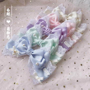 Cream Baby Original Sweet Spring Color Lolita Oversized Bow KC Bow Hair Clip Hair Accessory