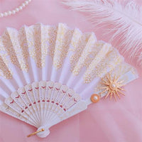 Independent Brand - Rose Sun Folding Fan - Other Accessory - Platinum Sun
