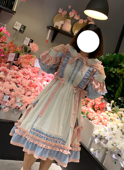 Niu Niu - Plus Size Lolita Dress Oversized OP - Long Sleeve OP Dress