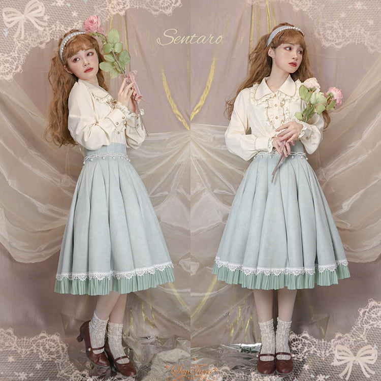 Sentaro - Canneles Elegant Classic High Waist - Lolita Skirt SK Skirt