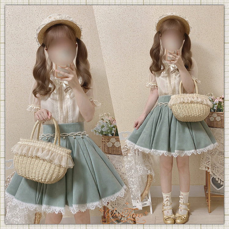 Sentaro - Canneles Elegant Classic High Waist - Lolita Skirt SK Skirt