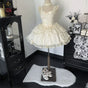 Apricot JSK + Neck Accessory + Back Bow + Gift Box / S