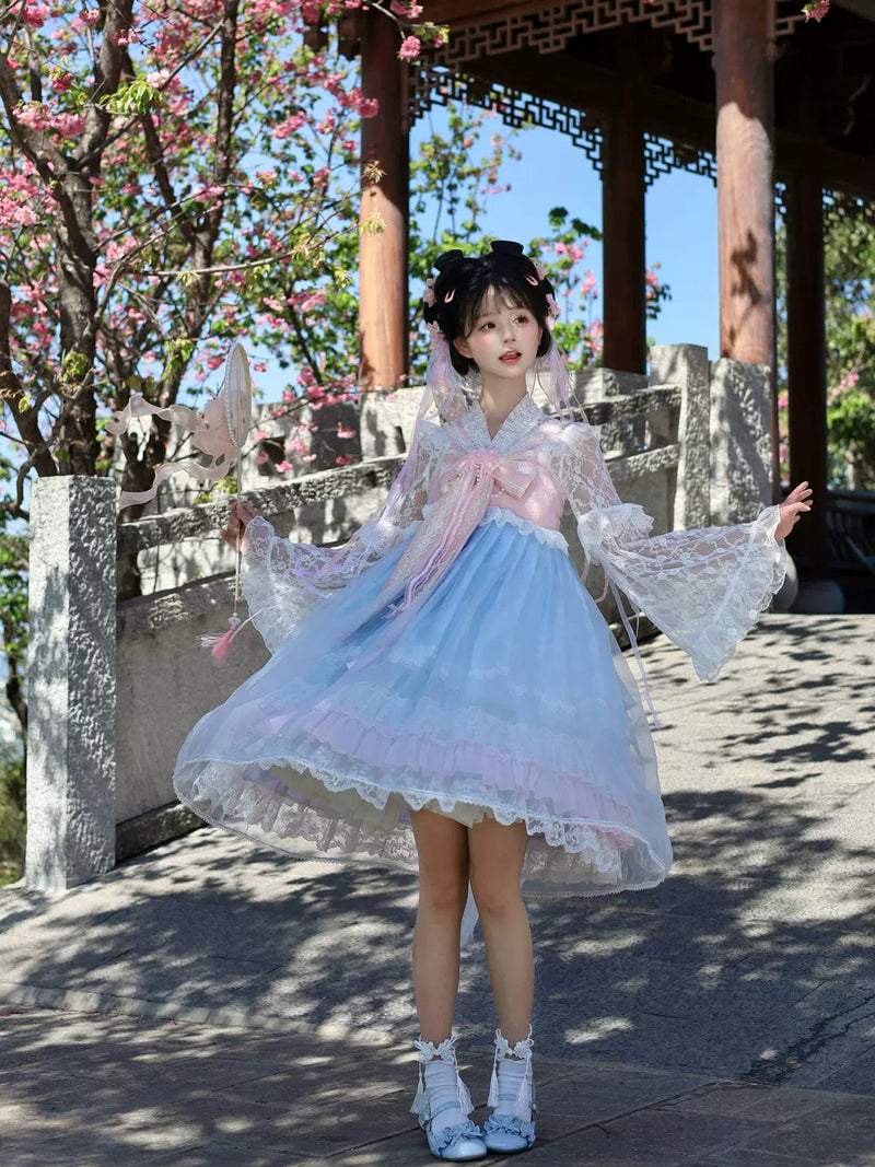 Hanguliang Peach Spring JSK Dress - product view 6