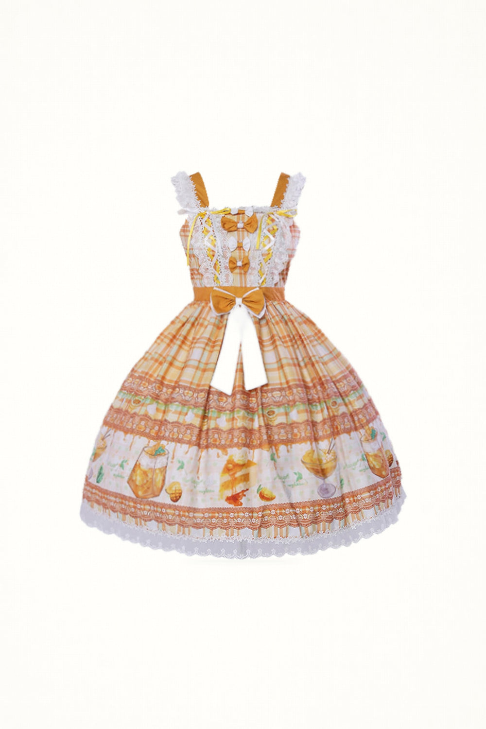 Lolita - Mango Macchiato - Ginger Yellow Sweet Lolita JSK