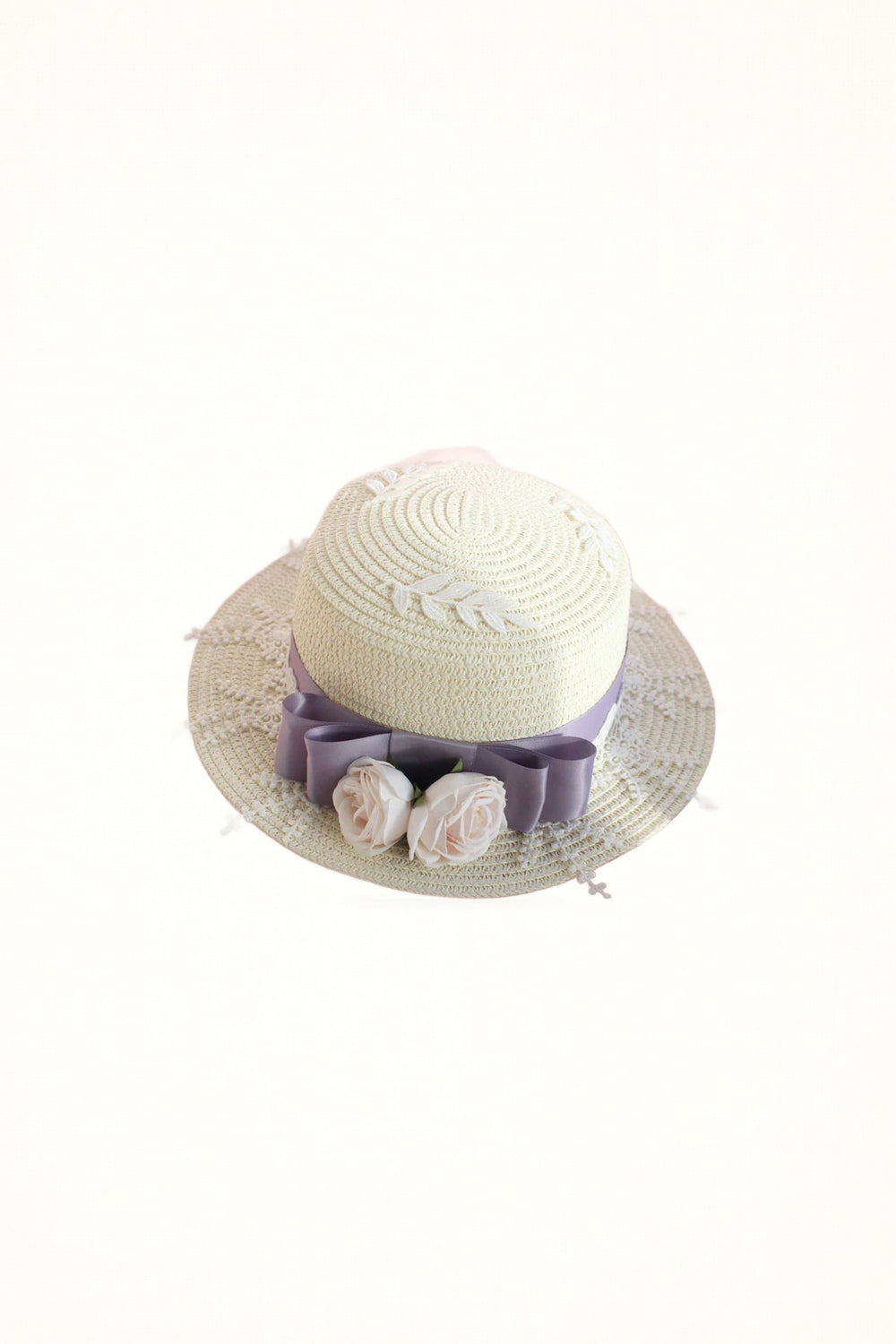 Classic Bowknot Straw Sun Hat - Headwear