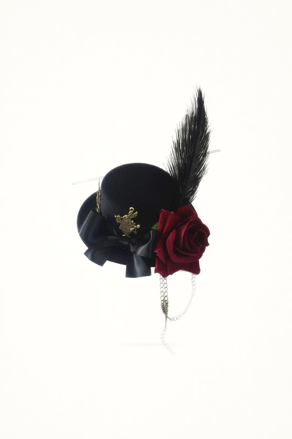 Rose Rabbit Mini Hat Clip - Headwear
