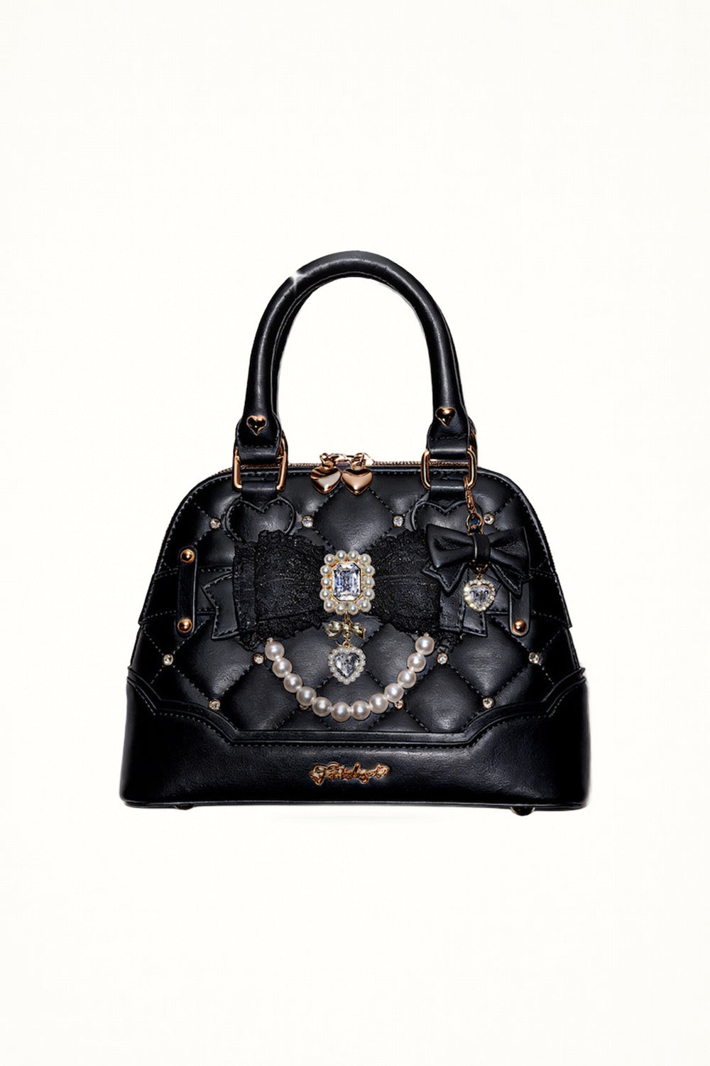 Lolita - 2-Way Embellished Shell Handbag - Individually Selectable