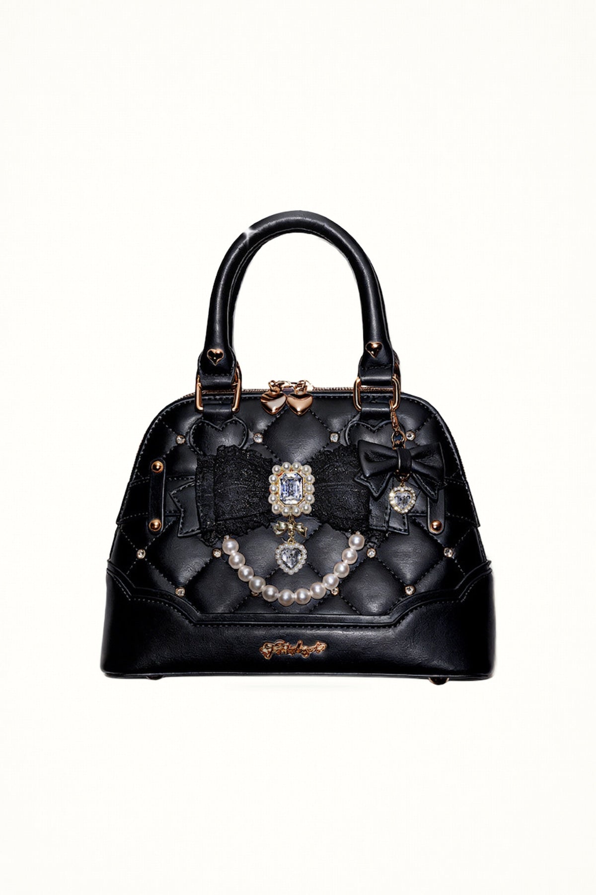 Lolita - 2-Way Embellished Shell Handbag - Individually Selectable