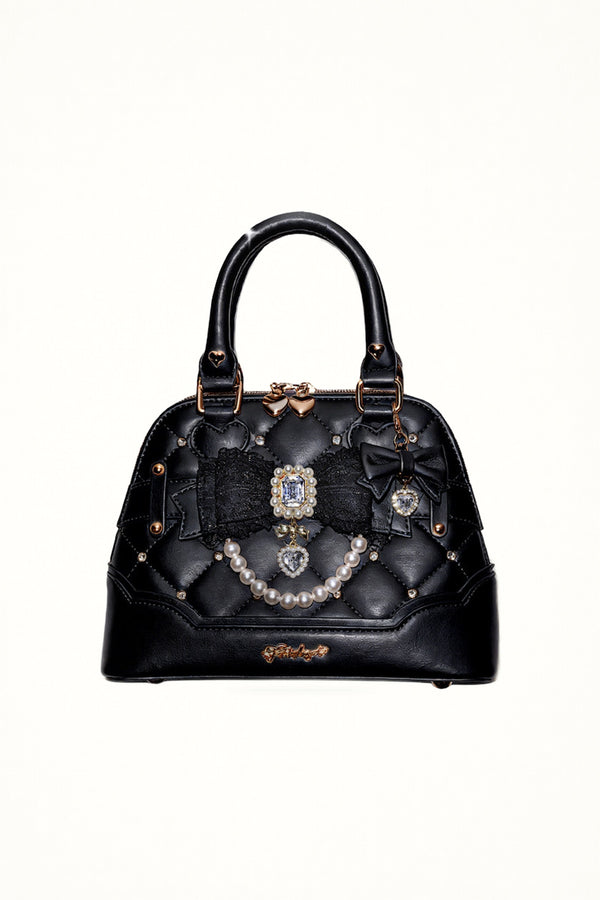 Lolita - 2-Way Embellished Shell Handbag - Individually Selectable