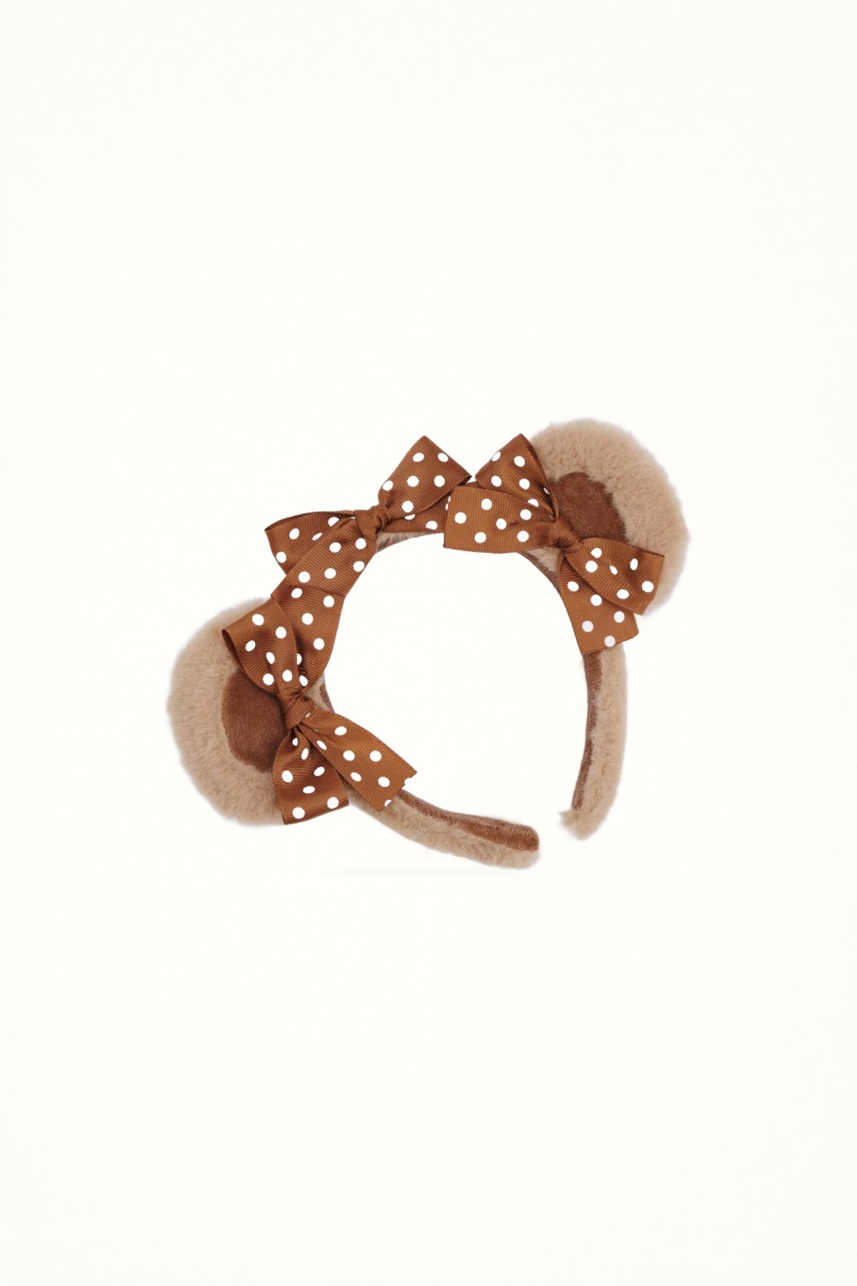 Brown Bear Ear Bowknot - Headwear