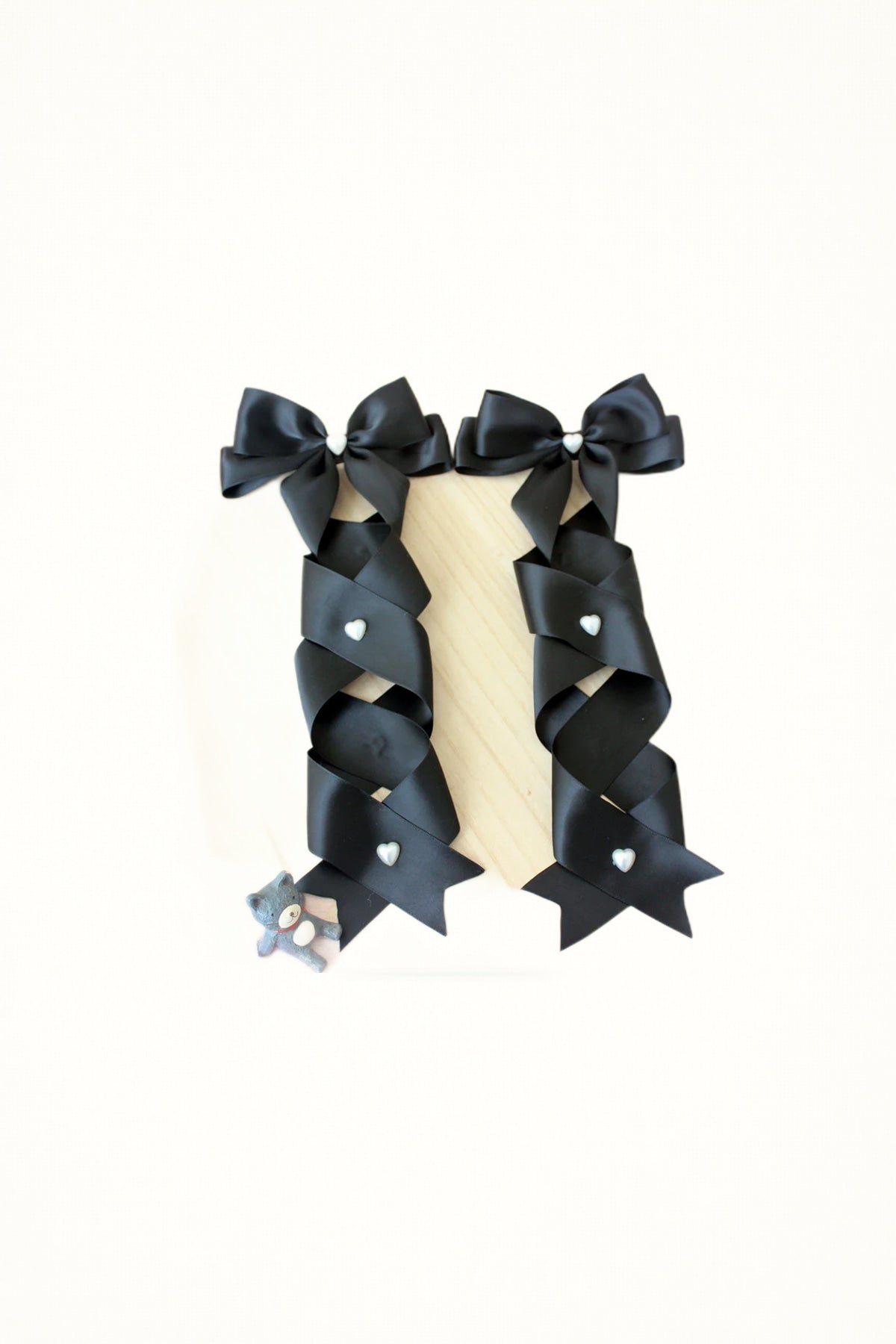 Double Ponytail Cross Bow Hair Clips - Headwear