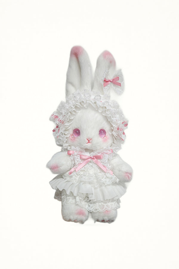 BearStar - Upright-Ear Plush Bunny Bag - Pink Bow