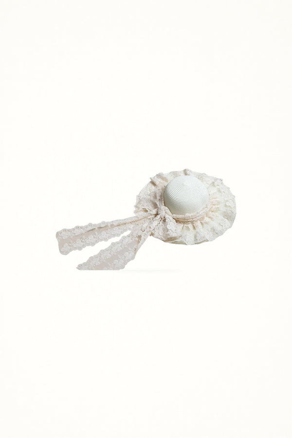 Cream White Big Bow - Headwear