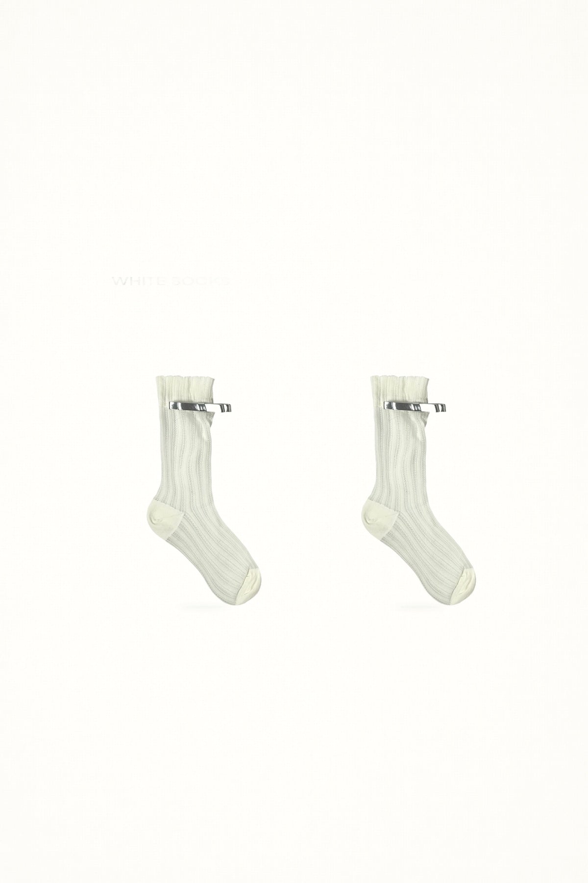 White Socks - Crystal Bow - Short Socks