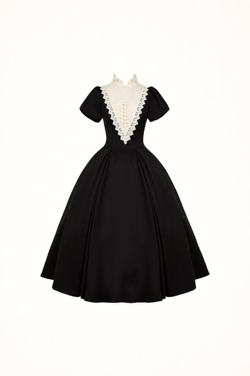 Nocturne - Gothic nun-inspired black multi-wear Lolita OP
