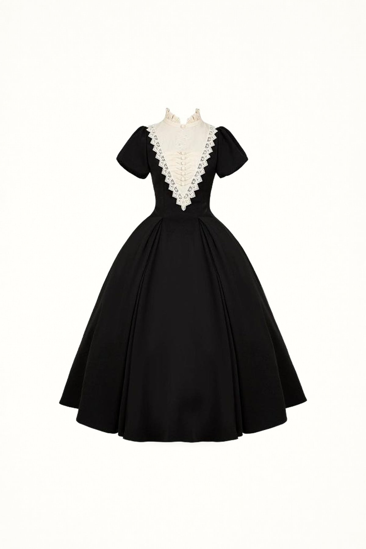 Nocturne - Gothic nun-inspired black multi-wear Lolita OP
