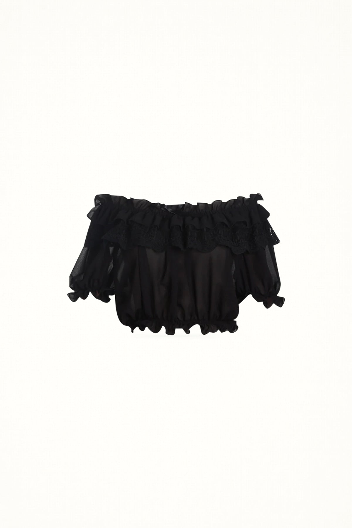 ZhiJinYuan - Boat Neck Chiffon Camisole - Blouse & Top