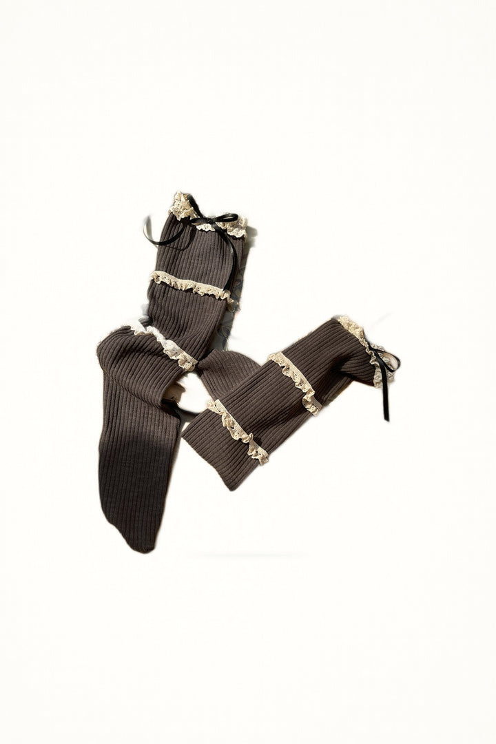 Y2K Elegant - Three-Tier Lace Trim Socks