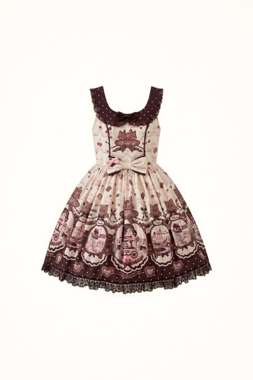 Sweet Dreams Baa-Baa — Chocolate Cat Sweet Lolita JSK Dress