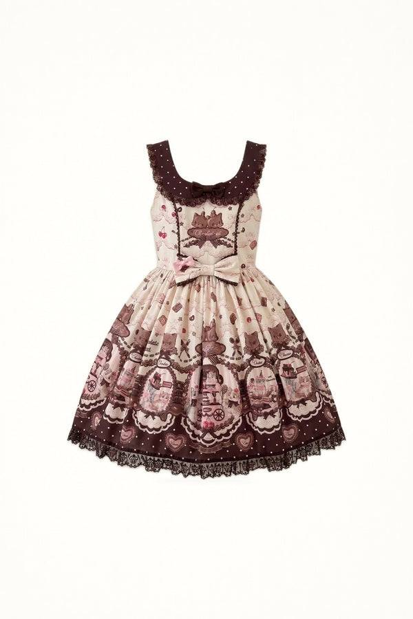 Chocolate Cat Beige - JSK Dress