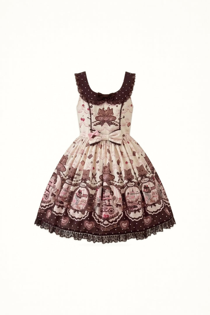 Chocolate Cat Beige - JSK Dress