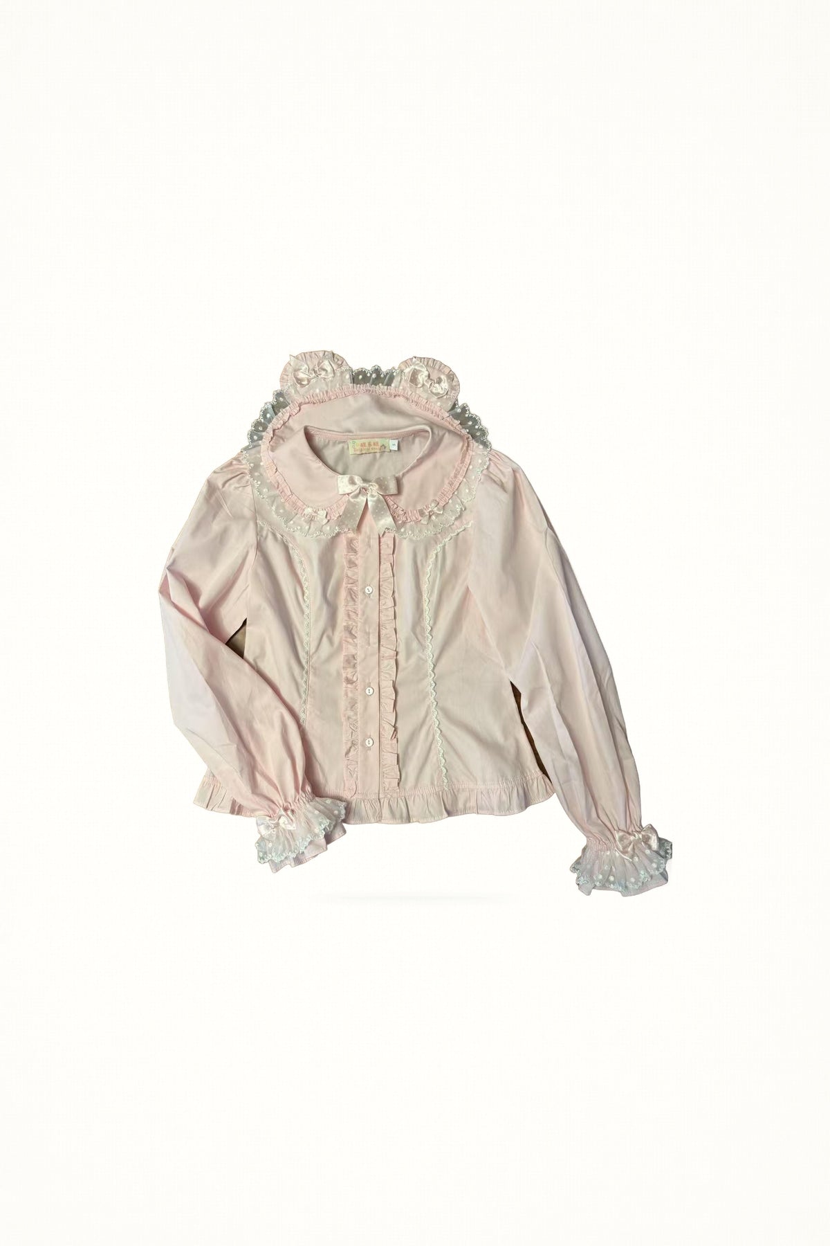Sweet Lolita Bear Ear Blouse - Long-sleeve sweet