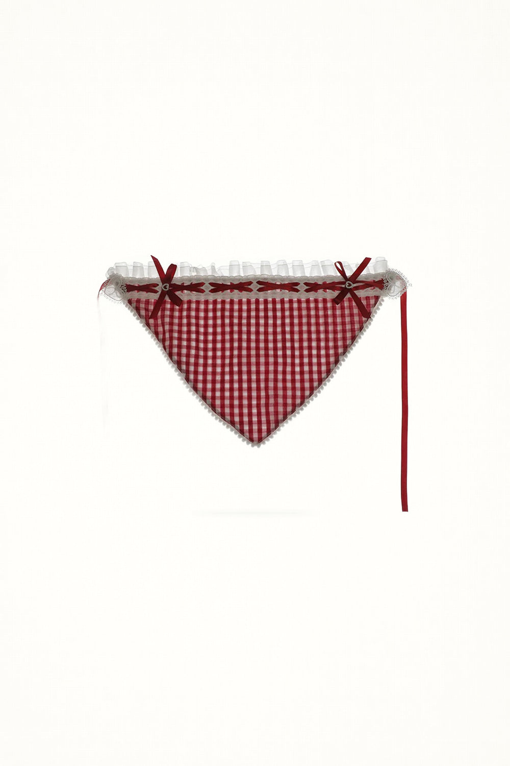 Garden Mei Mei Lace Trim Hair Scarf - Headwear