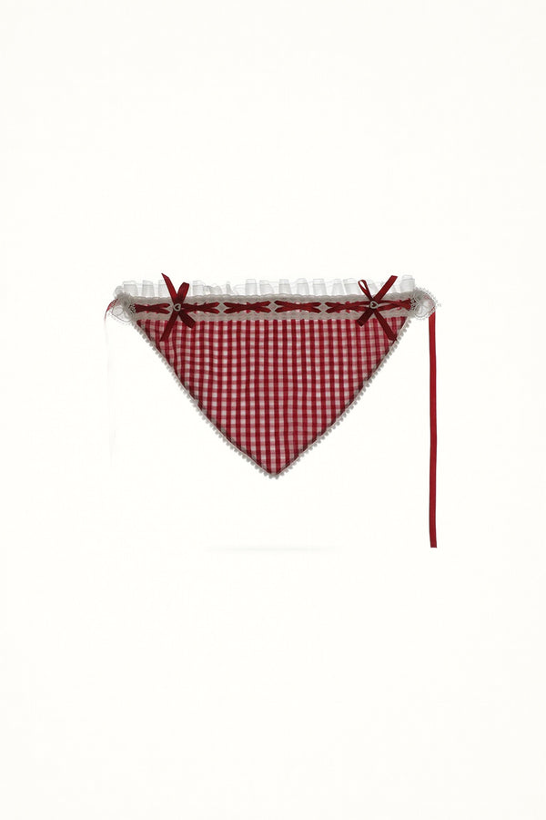 Garden Mei Mei Lace Trim Hair Scarf - Headwear