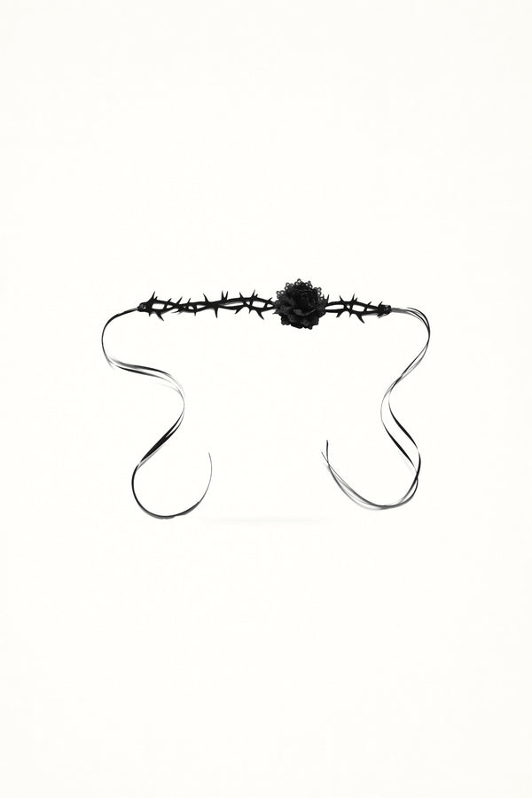 Dark Thorn Rose Choker - Jewelry