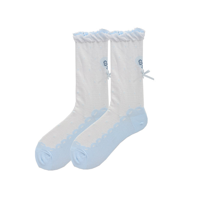 roji roji - Sweet Roji - Ruffled Heart Socks