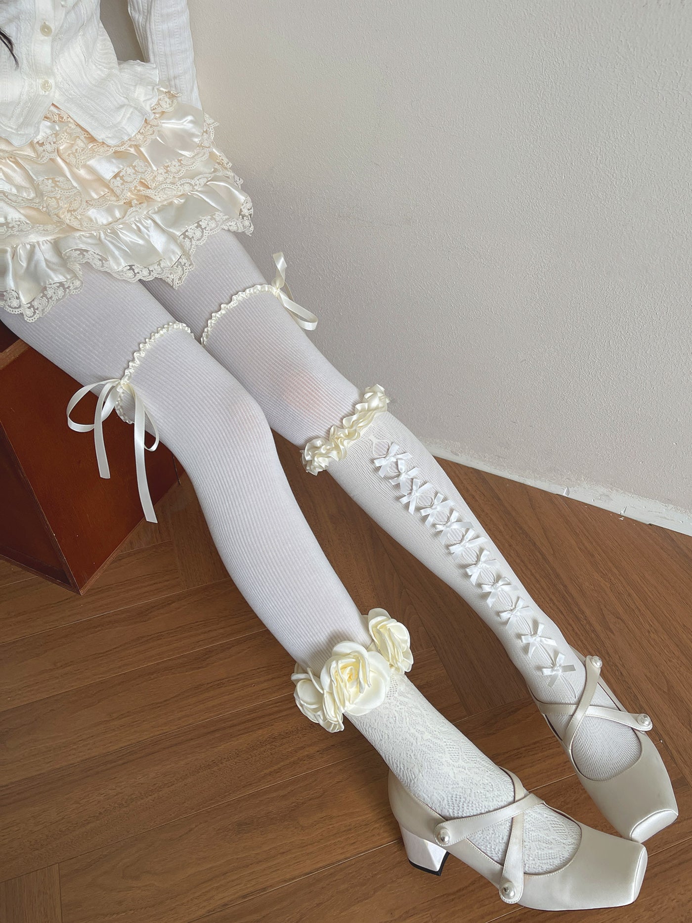 Layered Lolita sock combo
