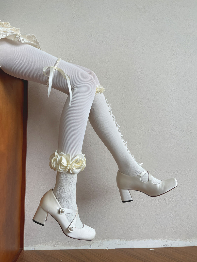 Sock Noble - Y2K Subculture Lolita Socks - Satin and lace