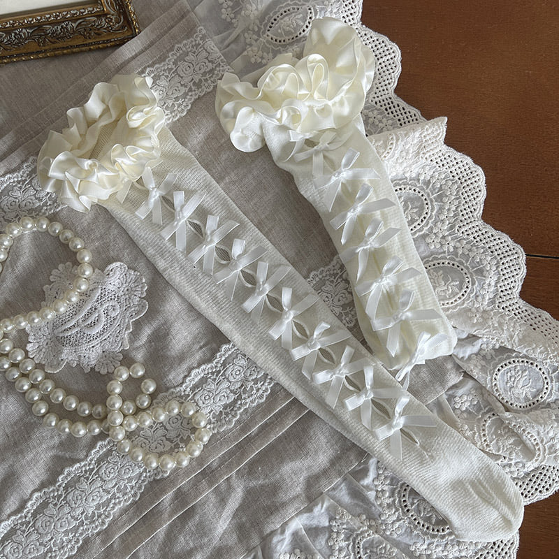 Sock Noble - Y2K Subculture Lolita Socks - Satin and lace