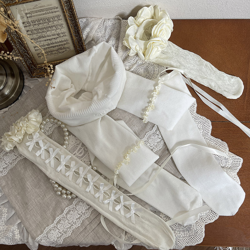 Sock Noble - Y2K Subculture Lolita Socks - Satin and lace