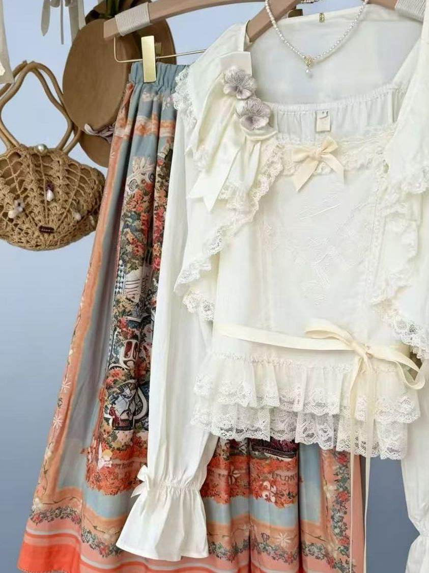 Sweetheart Dream Machine - Sweet Lolita Cropped Cardigan - Long sleeve cropped outer