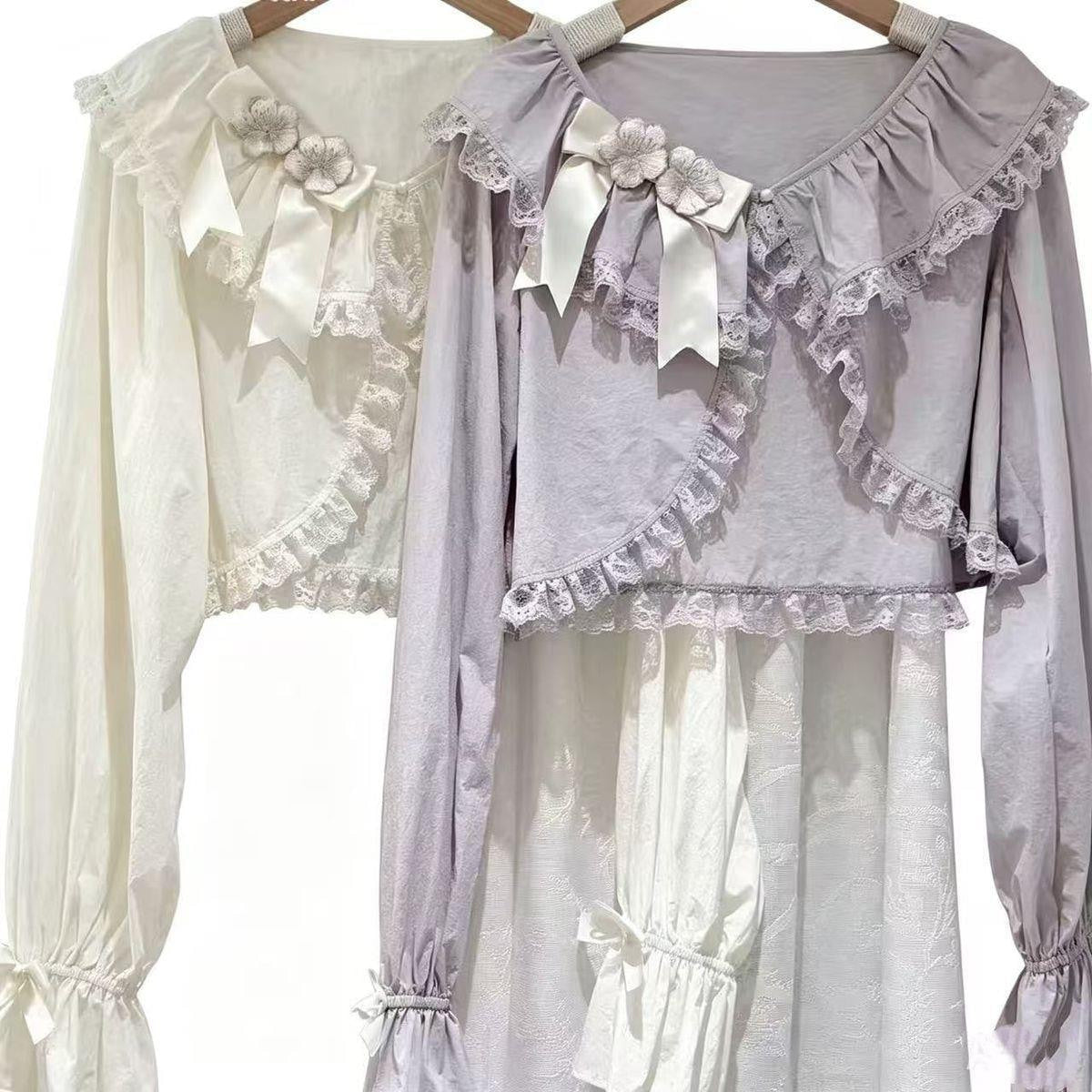 Sweetheart Dream Machine - Sweet Lolita Cropped Cardigan - Long sleeve cropped outer