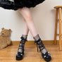 Grand nœud noir transparent / Taille unique