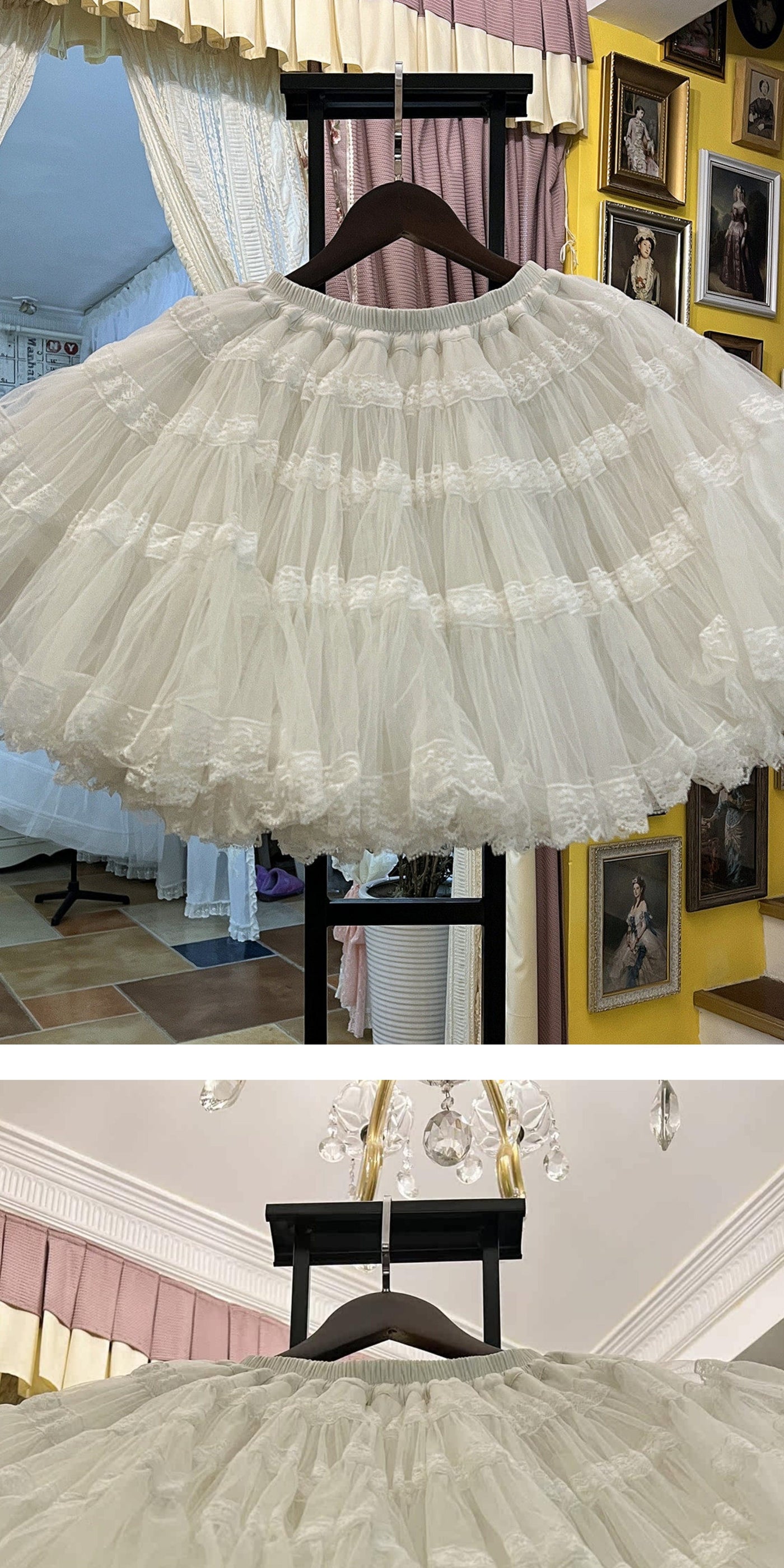 LACE GARDEN - Vintage Tutu SK - Voluminous Tiered