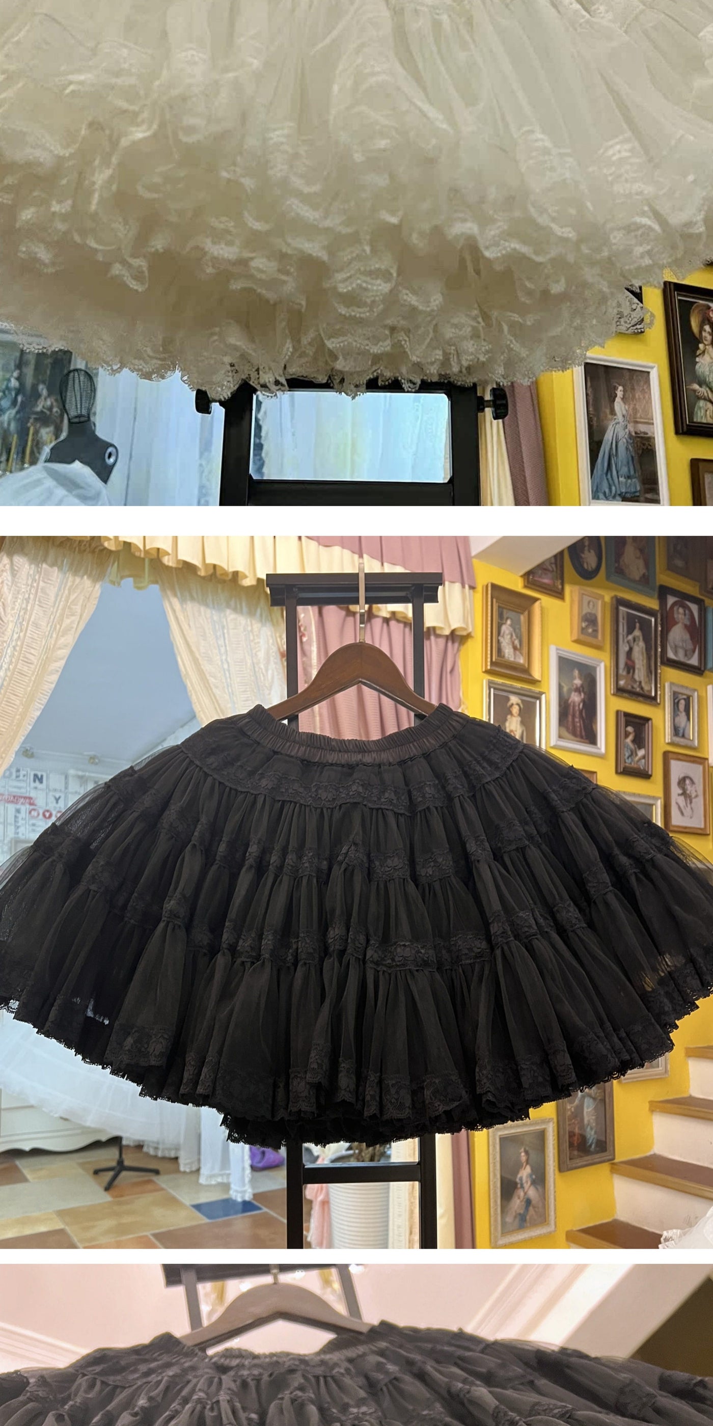 LACE GARDEN - Vintage Tutu SK - Voluminous Tiered