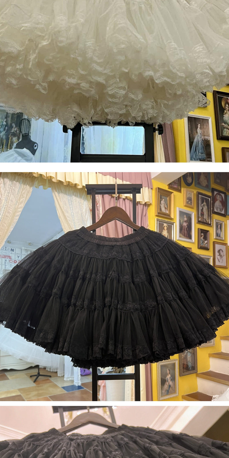 LACE GARDEN - Vintage Tutu SK - Voluminous Tiered