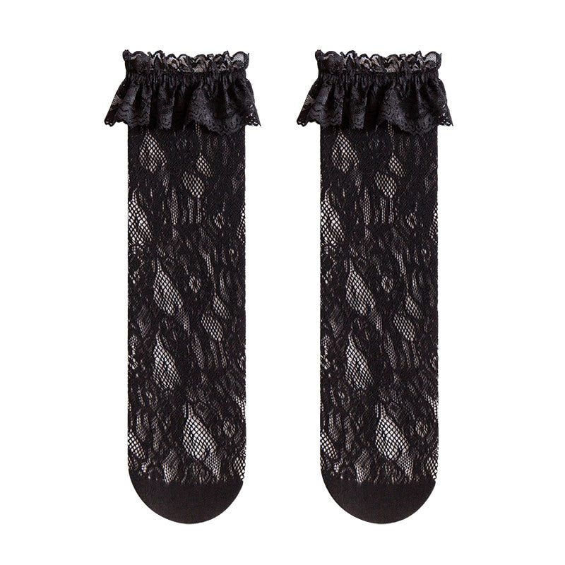 Sock Noble - Lace-trim slouch socks - Socks
